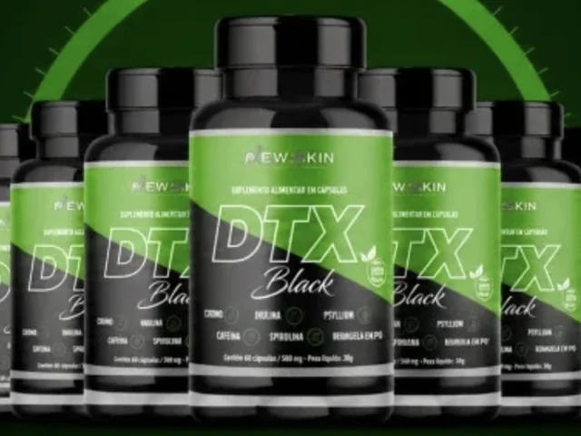 Kit de potes de DTX Black, imagem da tela de pedido do fabricante.