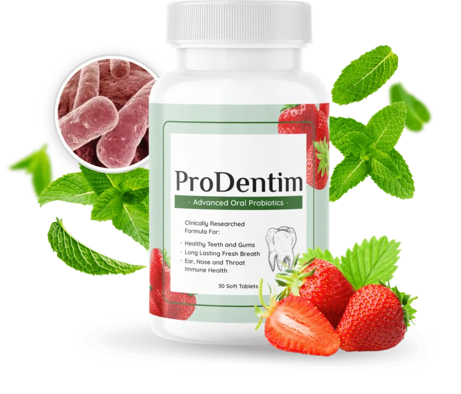ProDentim bottle, according to the manufacturer's own product page