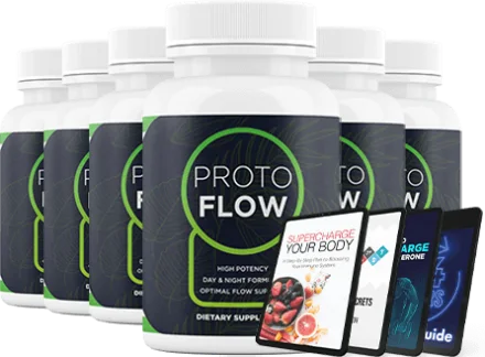Six Protoflow bottles