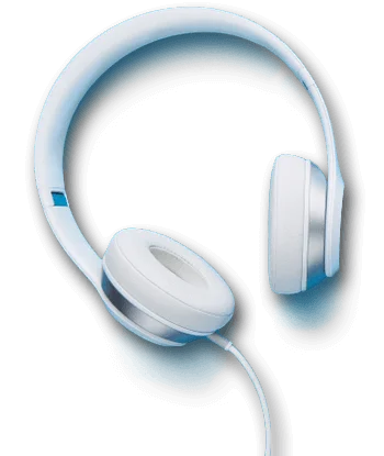 Headphones, representing the audio delivery format described by the manufacturer